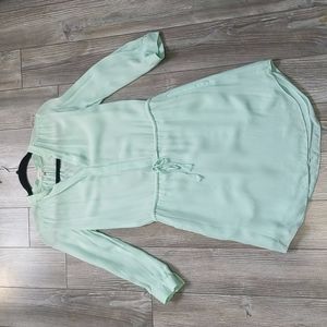 Babaton Aritzia Silk Mint Green Bennet Dress XXS